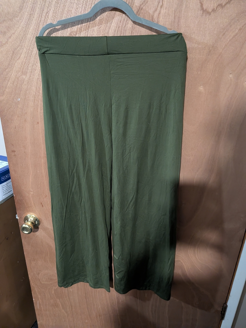 Olive Green Wide-Leg Women's Skirt
